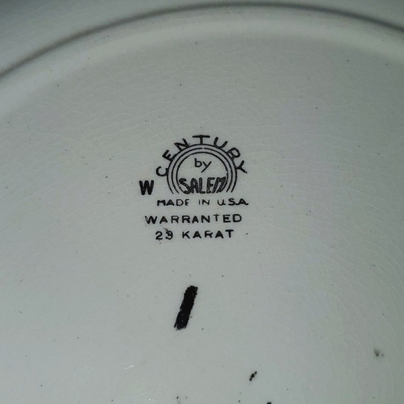 Vtg Century by Salem Godey Ladies Decorative Collector Plate with 23K Gold Trim - Picture 3 of 10